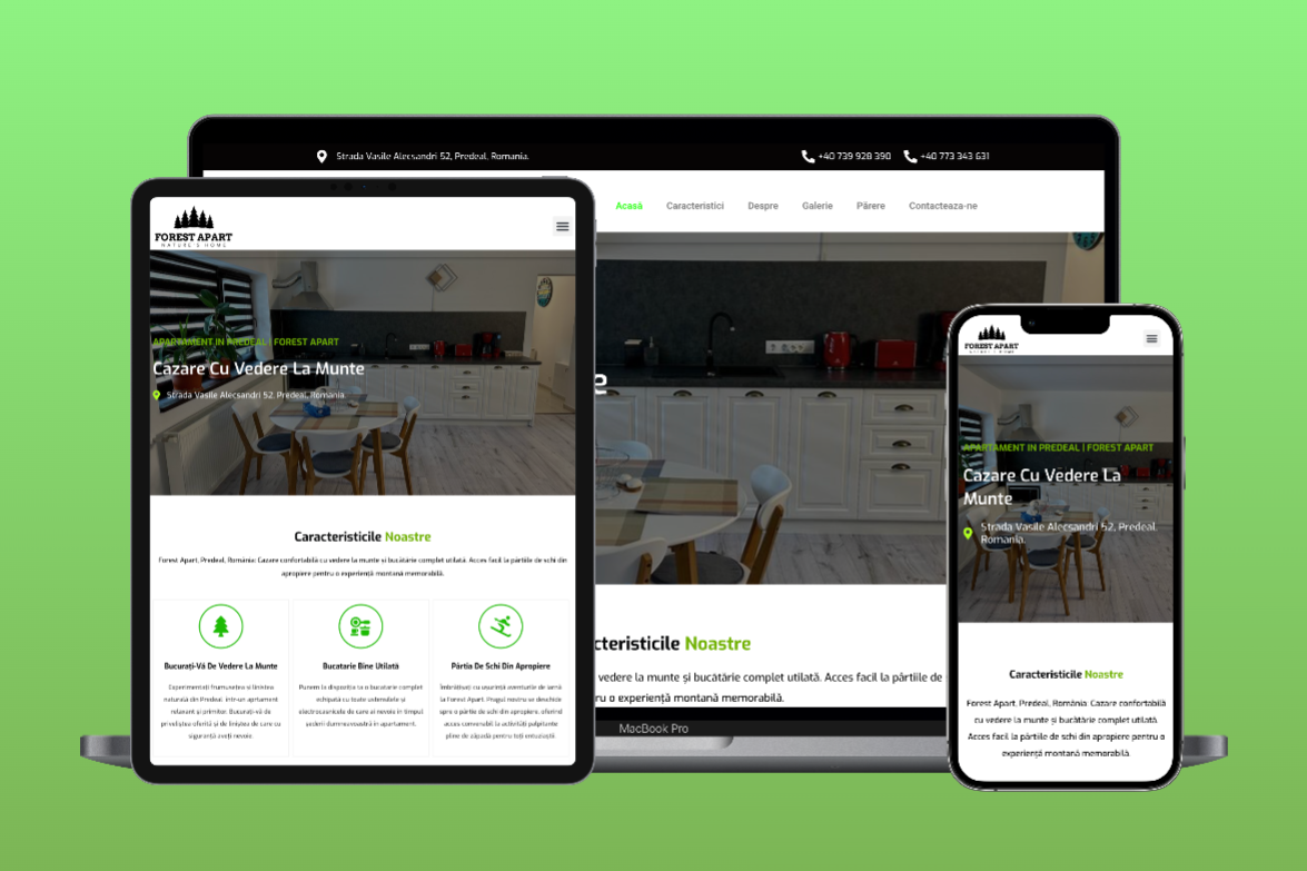 Mountain Accommodation Website